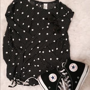 H&M polkadot blouse